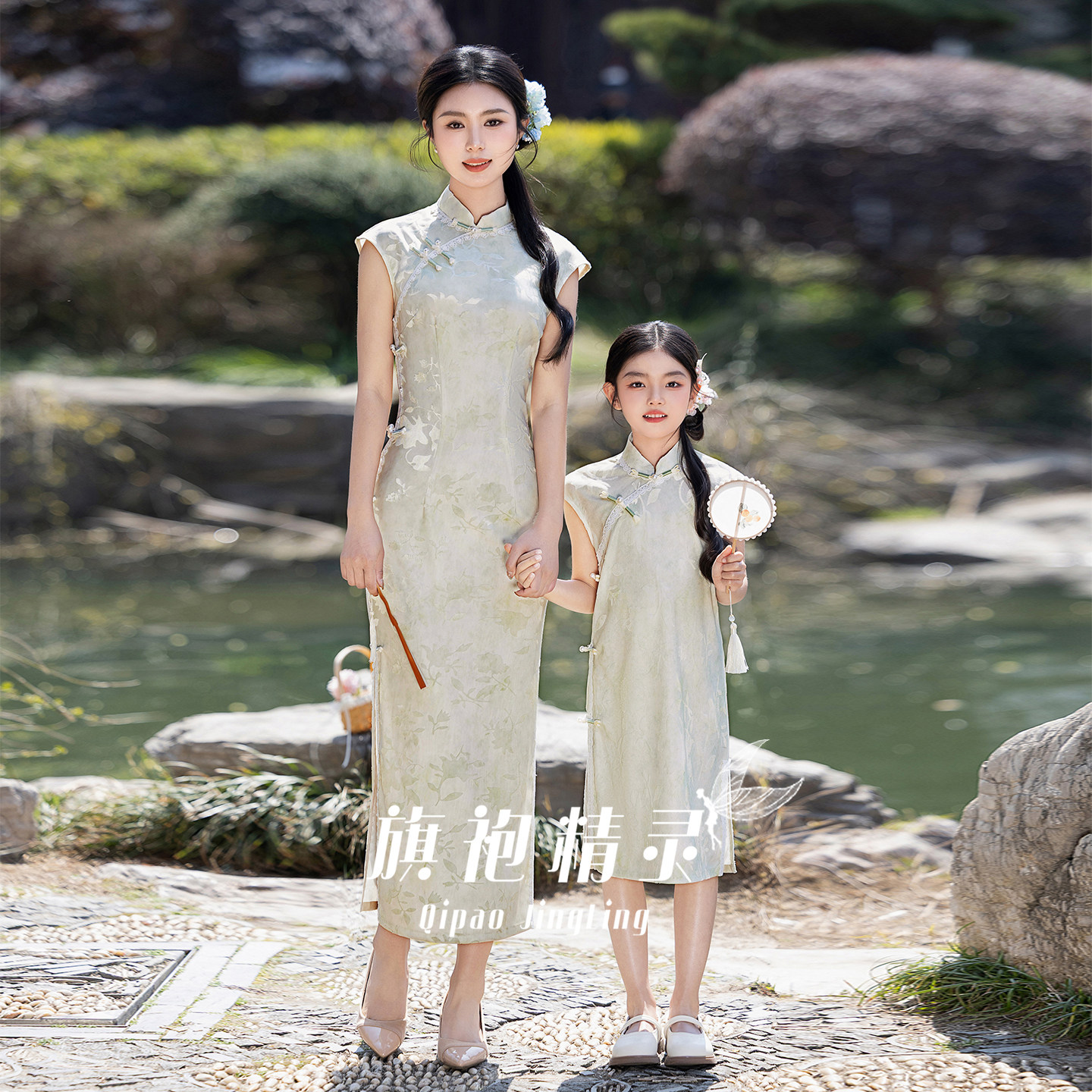 新中式母女装旗袍夏季薄款改良儿童旗袍裙女童春装中国风2026新款