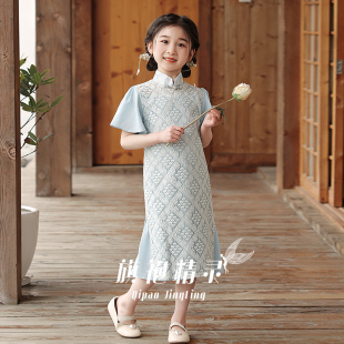 中国风川黛旗袍女童夏季2026新款儿童民国小女孩童装新中式女大童