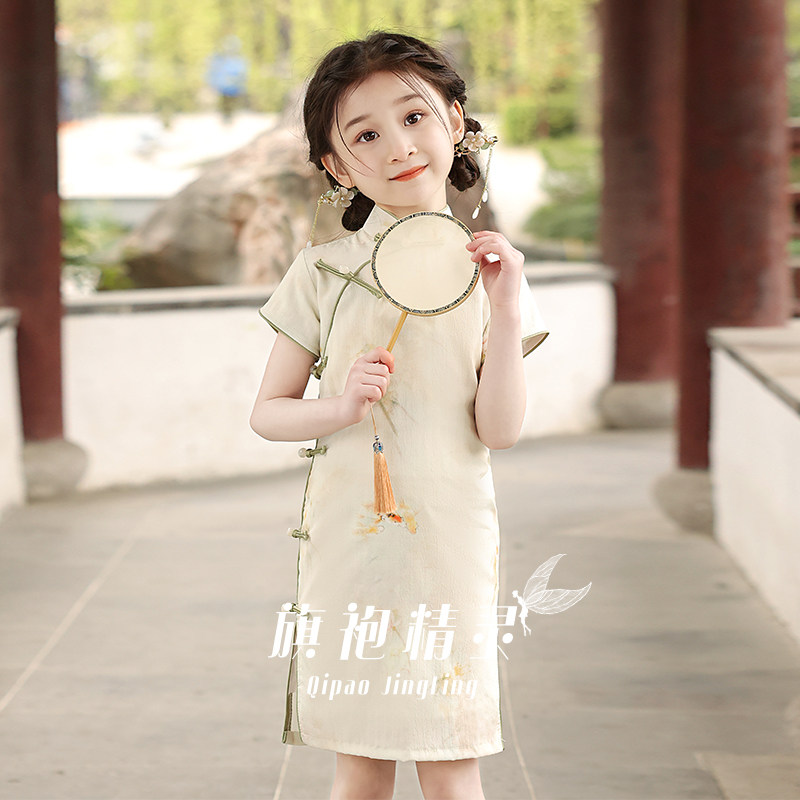 民国风儿童旗袍女童改良国风连衣裙2026新款夏季洋气小女孩新中式