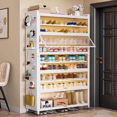拉车套罩家用钢制鞋柜防尘防潮鞋架门口一体柜多层落地收纳柜大容