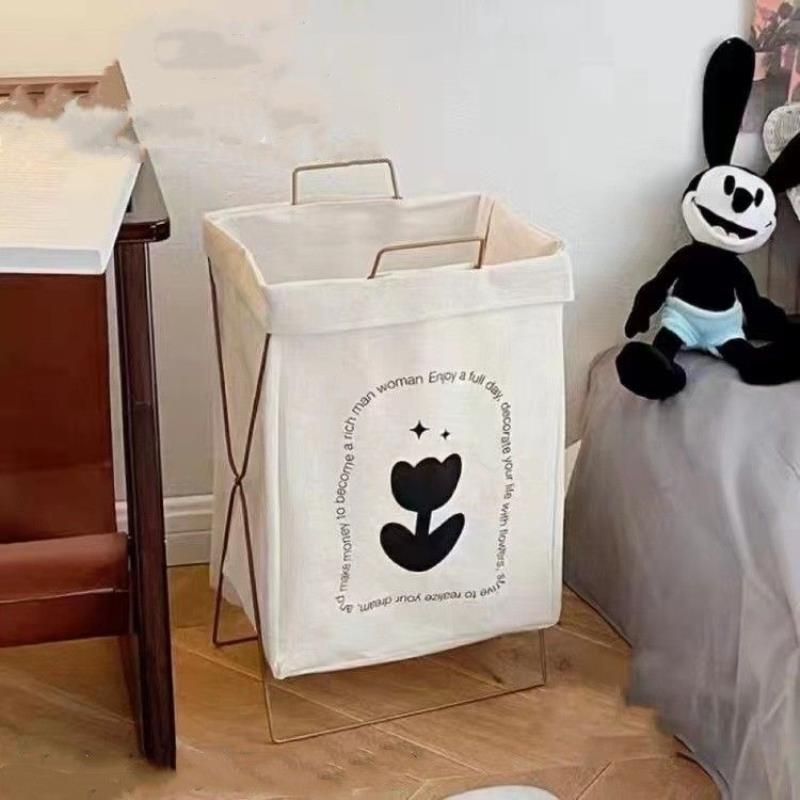 脏衣服篓脏衣篮洗衣服收纳筐宿舍家用ins可折叠支架防水盒储物箱
