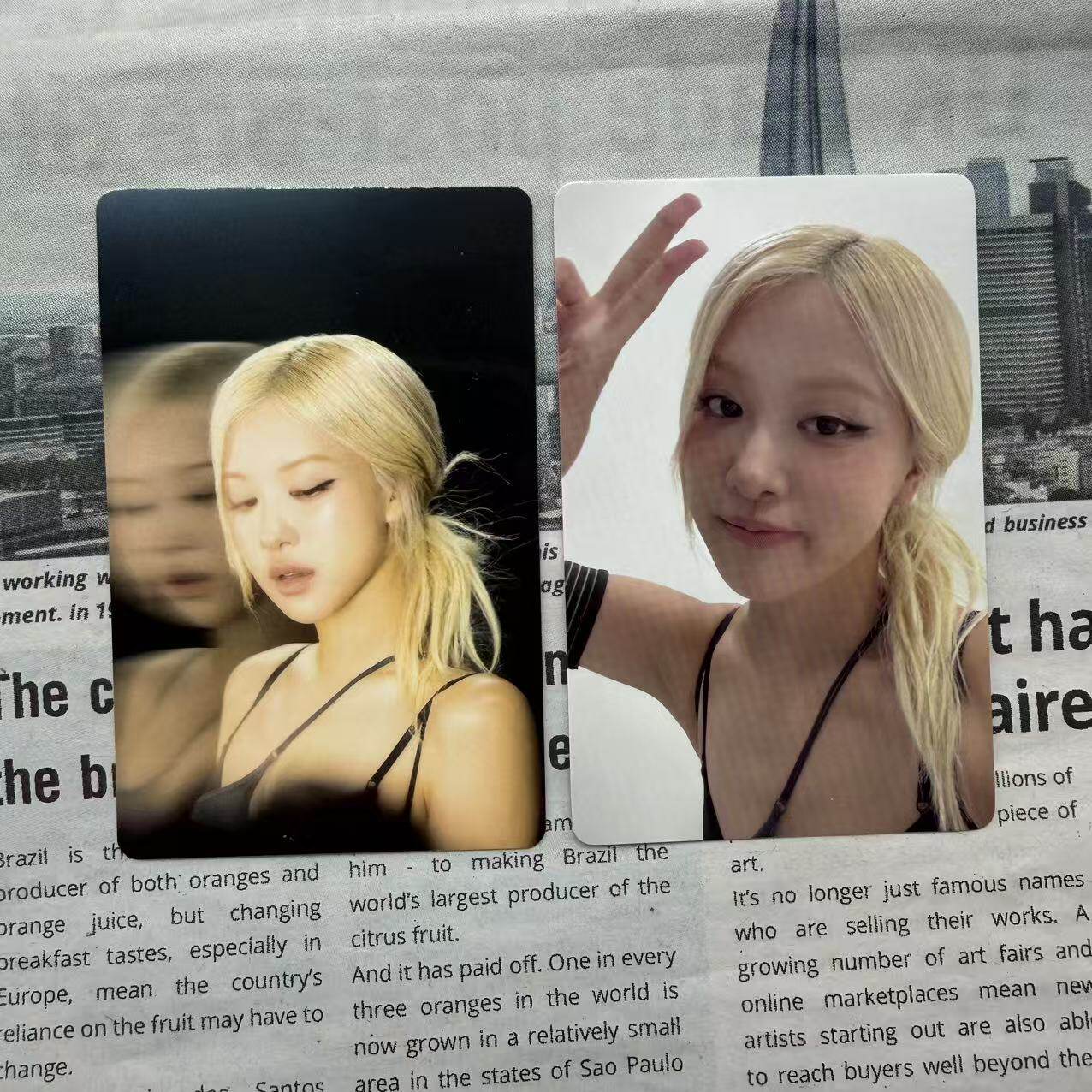rosie朴彩英专卡 mini3回归 blackpink自拍卡 特典卡rose图片