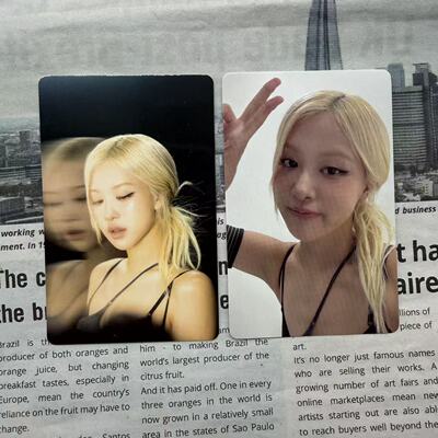 rosie朴彩英专卡 mini3回归 blackpink自拍卡 特典卡rose