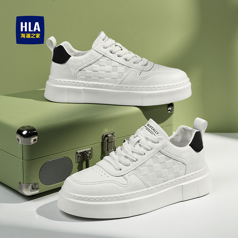 HLA/海澜之家男鞋透气小白鞋