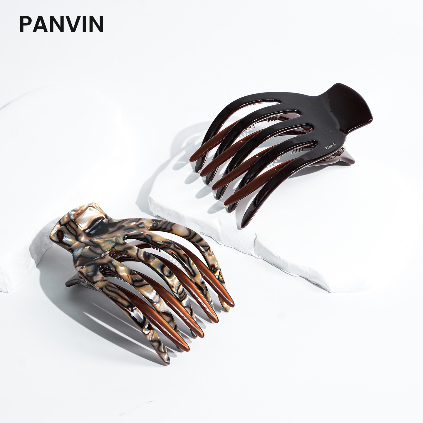 PANVIN乌金钗醋酸燕尾鲨鱼夹
