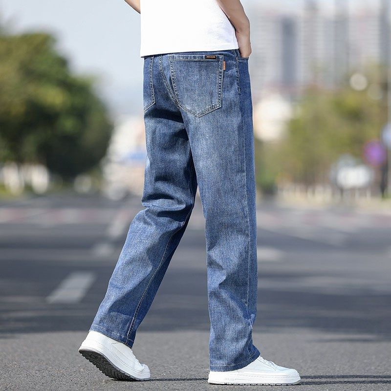 夏季薄款男裤棉质宽松直筒牛仔裤中国风男裤夏天超薄休闲裤子男士,男装,西裤,淘宝优惠券,粉丝福利购,淘宝优惠卷