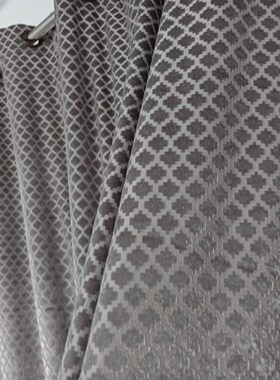 外贸成品窗帘梦幻纱银灰色半遮光窗帘落地卧室客厅遮光230x250cm