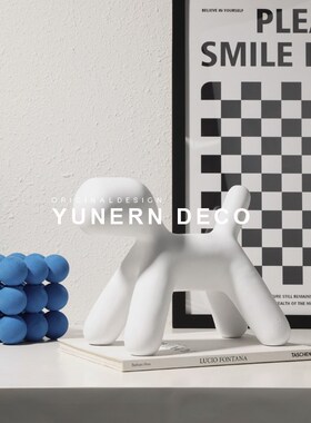 简约现代创意家居儿童房创意艺术卡通气球狗摆件样板间桌面装饰品