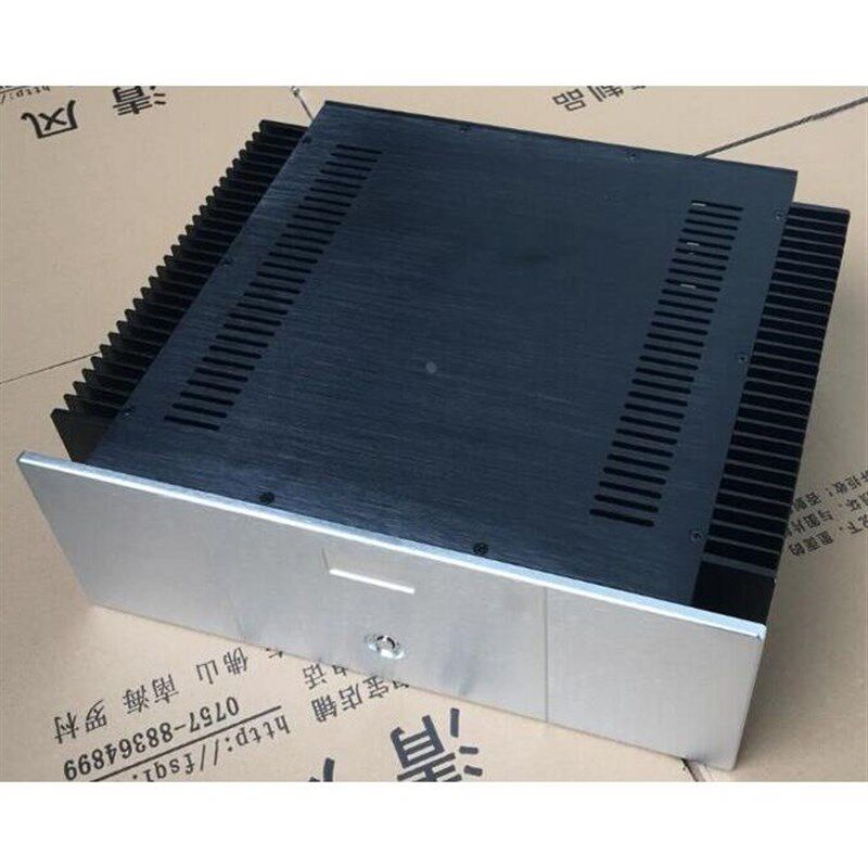 全铝合金 纯后级机箱  两侧散热的功放机箱