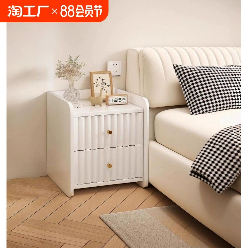 床头柜简约现代家用卧室床头置物架简易收纳柜床边小柜子储物柜