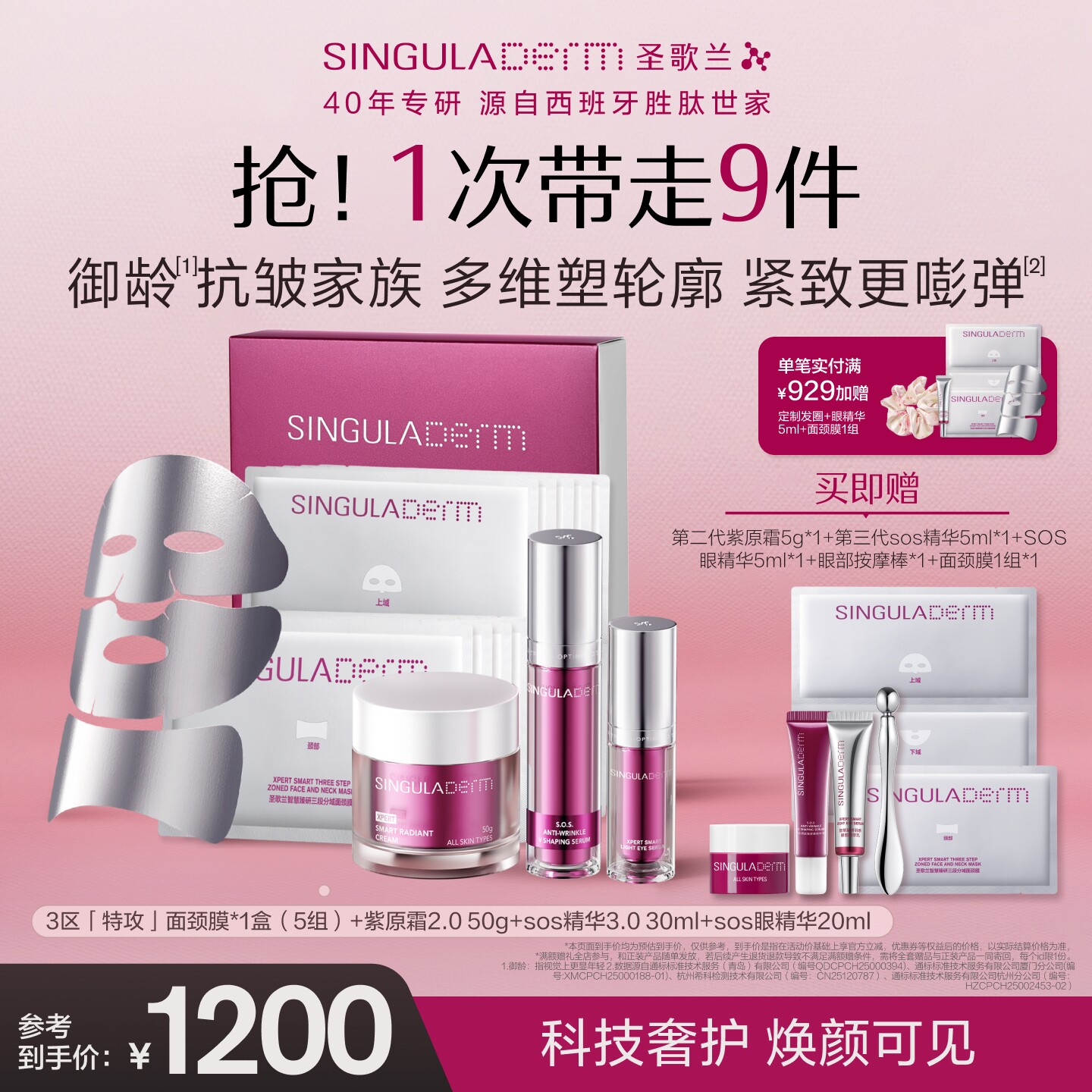 SINGULADERM圣歌兰抗皱套装
