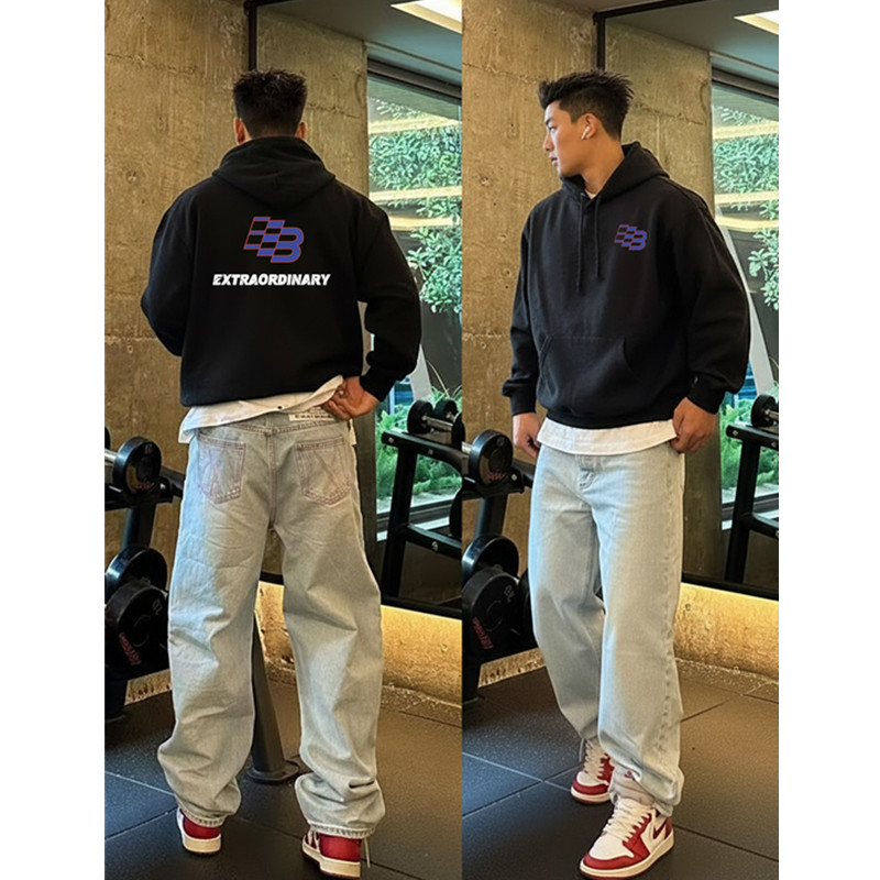 秋冬加绒加厚简约基础款印花上衣