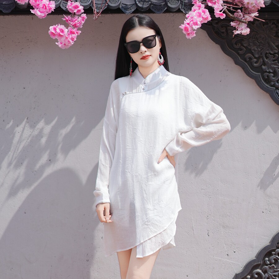 蒙古元素衬衫女士时尚民族风休闲衬衣舞蹈服装长袖薄款防晒衫上衣