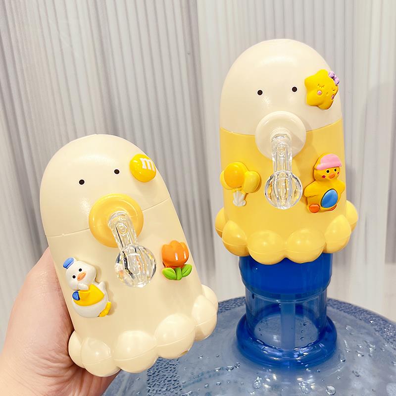 电动桶装水抽水器可爱卡通家用饮水机抽水泵纯净水桶自动取水器