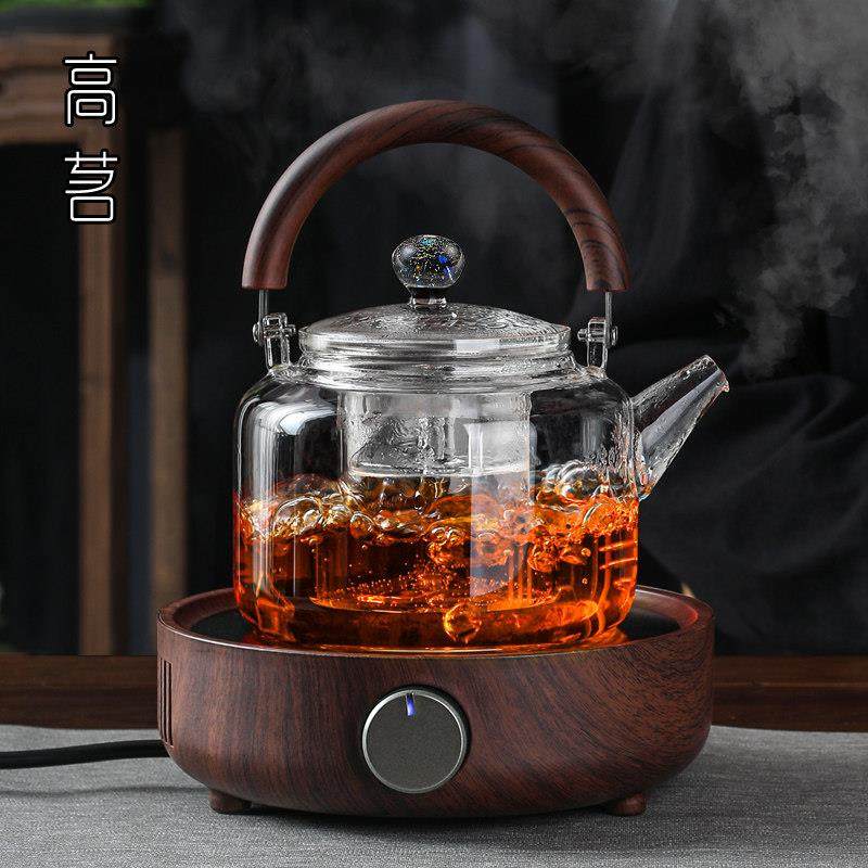 玻璃煮茶壶煮茶器套装蒸煮一体家用电陶炉专用耐高温烧水提梁壶,餐饮具,茶壶,淘宝优惠券,粉丝福利购,淘宝优惠卷