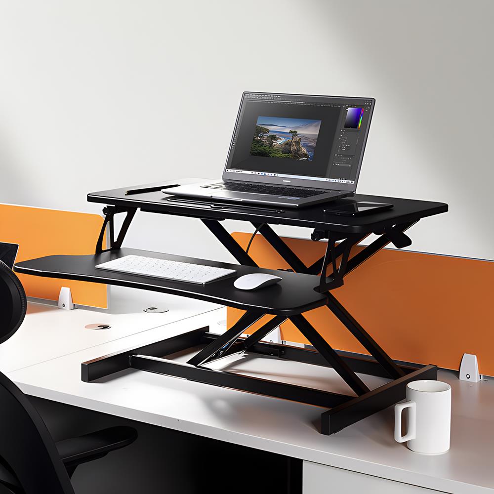 无极悬停！车床级气压弹簧！大牌升降桌架站立式书桌显示器增高架