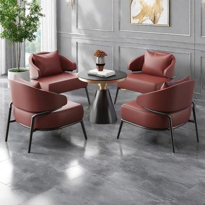 接待沙发休息区美容院会客售楼处办公室休闲酒店商务洽谈桌椅组合