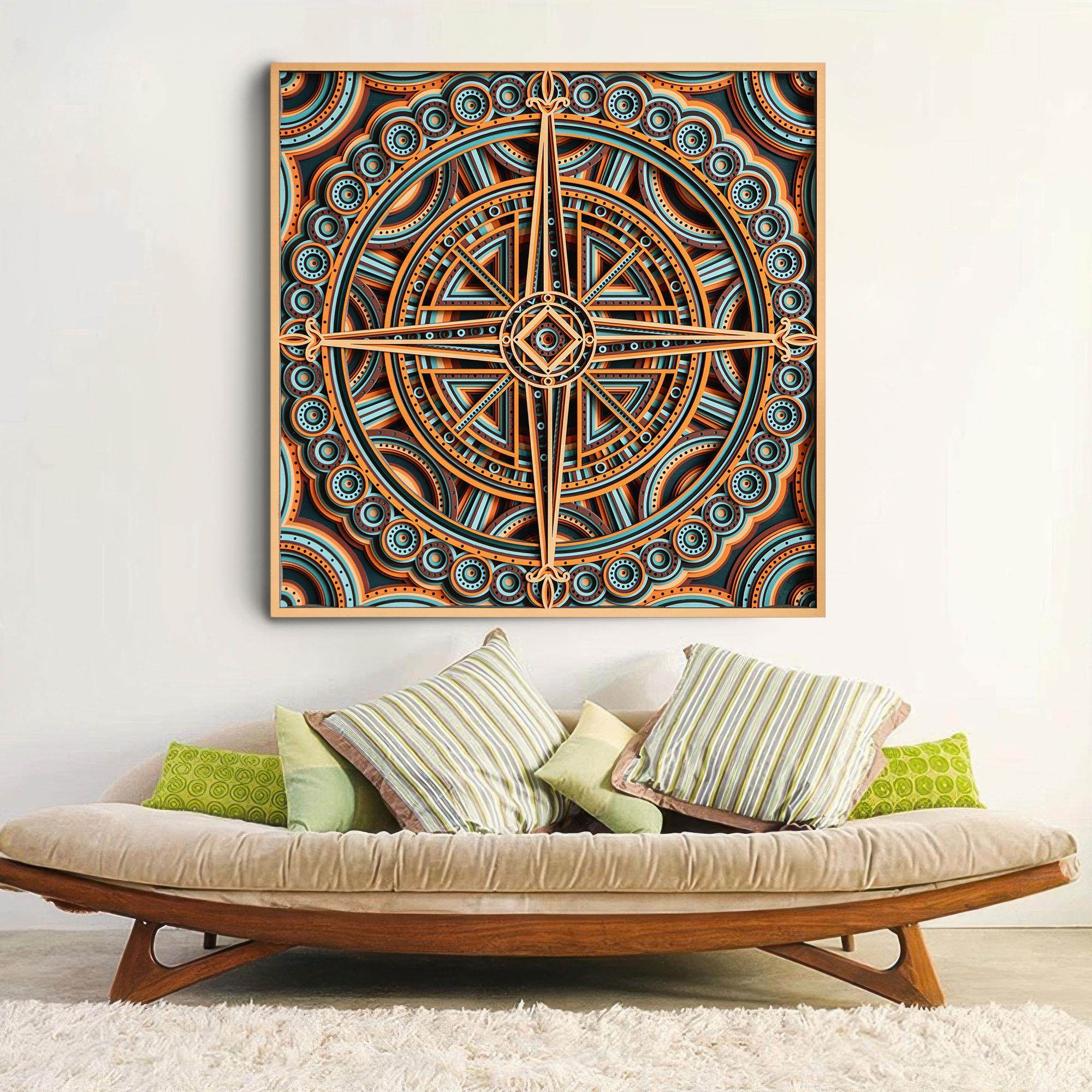 梯木叠雕立体餐厅玄关客厅墙壁装饰画沙发背景墙挂画床头墙面壁画