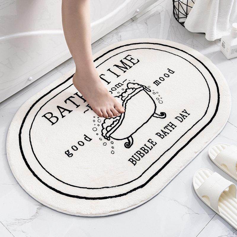 圆形浴室门口防滑垫家用进门地毯吸水垫子卫生间地垫卧室门垫脚垫,居家布艺,家用脚垫,淘宝优惠券,粉丝福利购,淘宝优惠卷