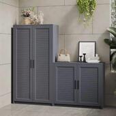 户外全铝储物柜庭院花园置物柜室外阳台防水防晒收纳柜杂物柜整装