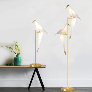 客厅沙发简约造型轻奢卧室温馨创意艺术千纸鹤小鸟网红落地灯