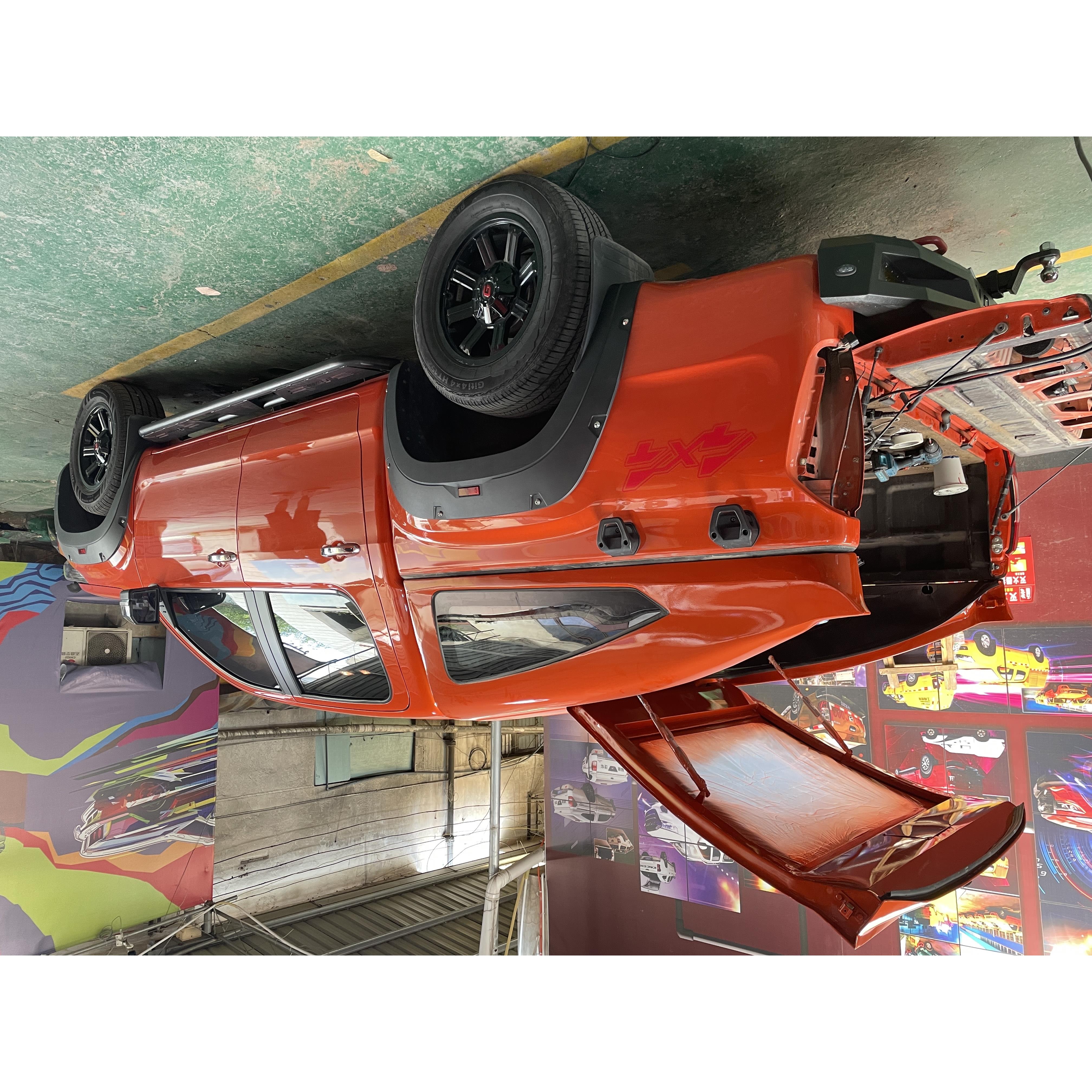 福田大将军G7拓陆者E5皮卡车后箱盖斜盖改装货箱盖加装皮卡尾箱盖