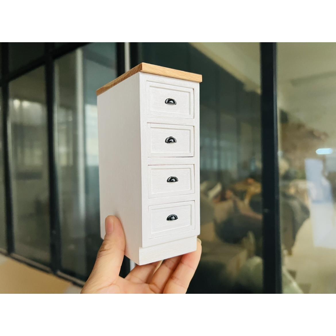 6分娃屋家俱装饰模型摆件厨房饭厅柜子模型