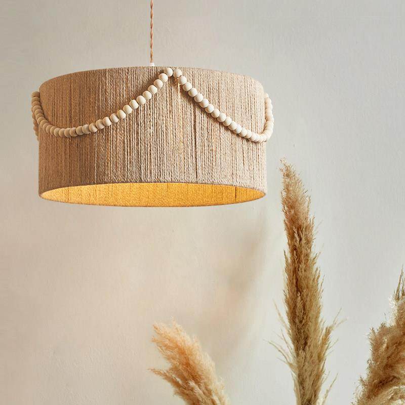 波西米亚复古麻木珠苏吊灯创意卧室主灯餐厅灯吸顶灯样板房灯具,家装灯饰光源,餐厅吊灯,淘宝优惠券,粉丝福利购,淘宝优惠卷