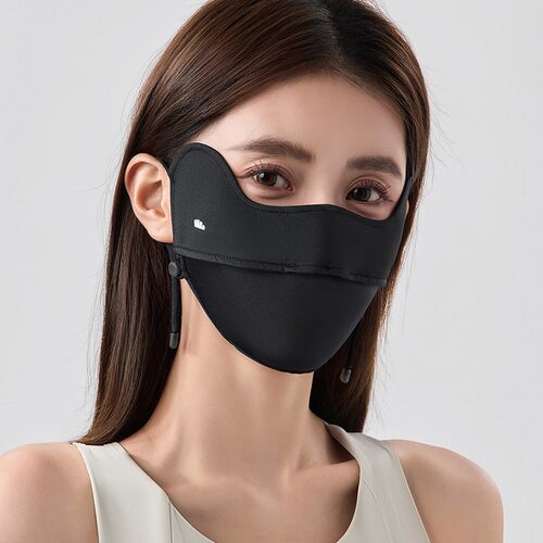 蕉下凉感防晒口罩女防紫外线纯色护眼角冰丝骑行户外立体透气面罩