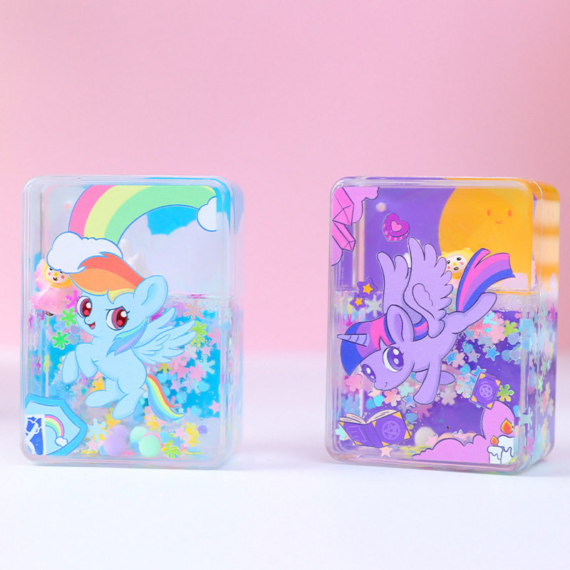 新品彩虹独角兽的幻影乐园油滴盲盒卡通周边手办麻将盲袋厂家直销