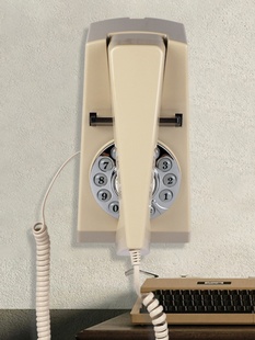 定制挂墙桌面两用电话机欧式 创意复古座机酒店床头桌面分机免打孔