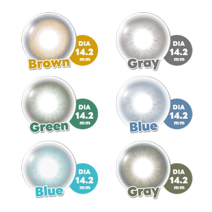 BOLLYCON日抛大小直径美瞳盐湖猫眼柠檬