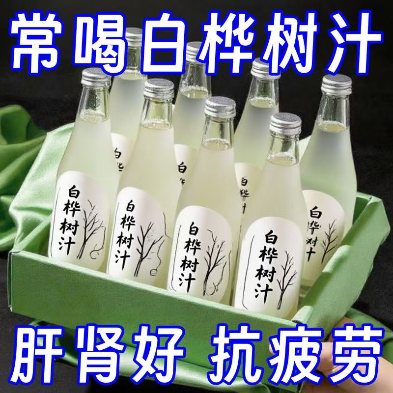 白桦树汁100%原汁无糖天然原液长白山白桦树汁纯木本植物饮桦树水