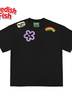 240g欧美街头滑板oversize宽松奢潮无无性别阿美咔叽原创短袖T恤