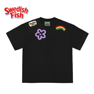 240g欧美街头滑板oversize宽松奢潮无无性别阿美咔叽原创短袖T恤