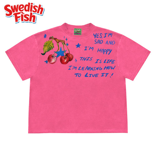 interesting灵魂 美潮原创小众设计感拼接原创Ootd童趣ins短袖T恤