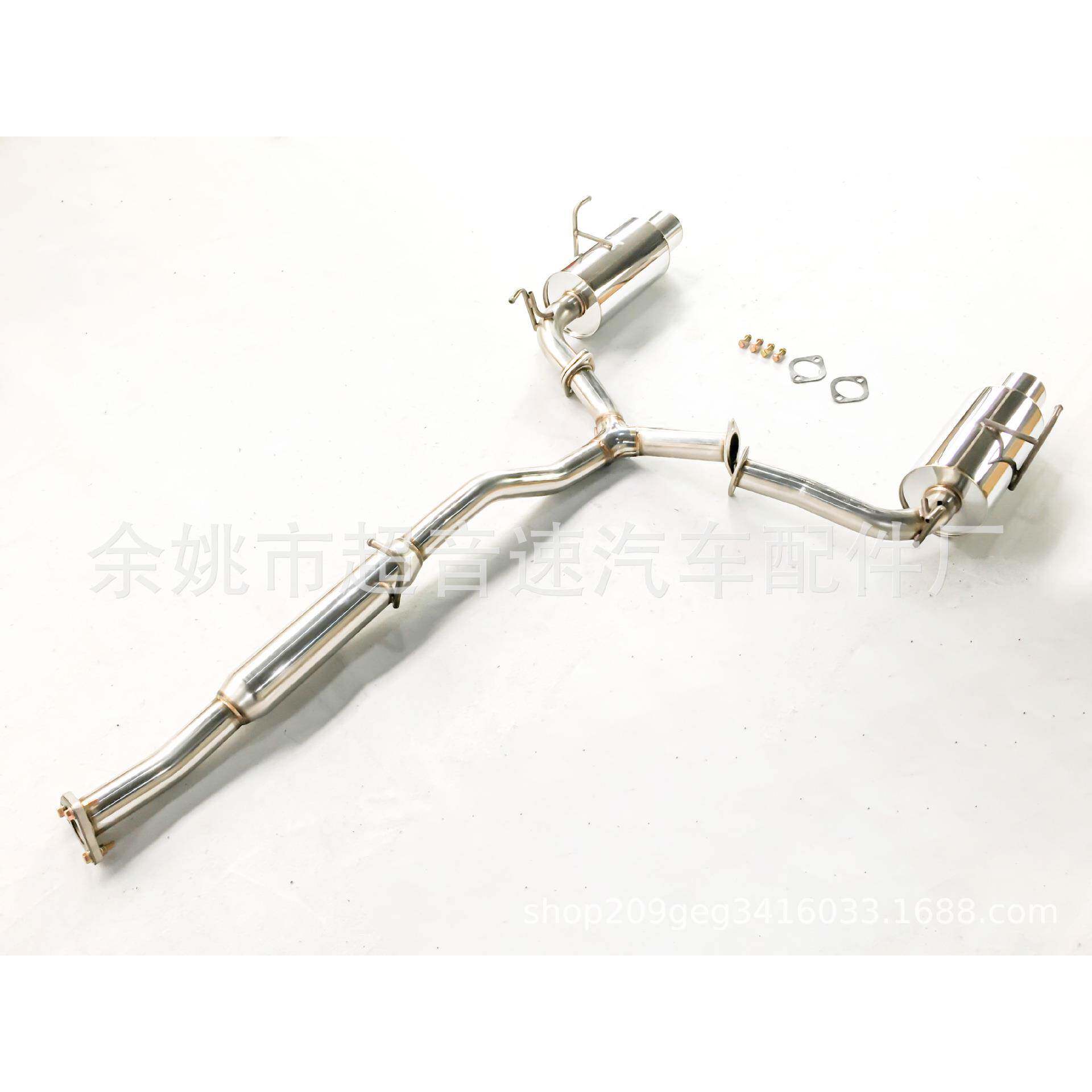 汽车排气系统改装适用于00-06S2000海外仓不锈钢猫背排气管