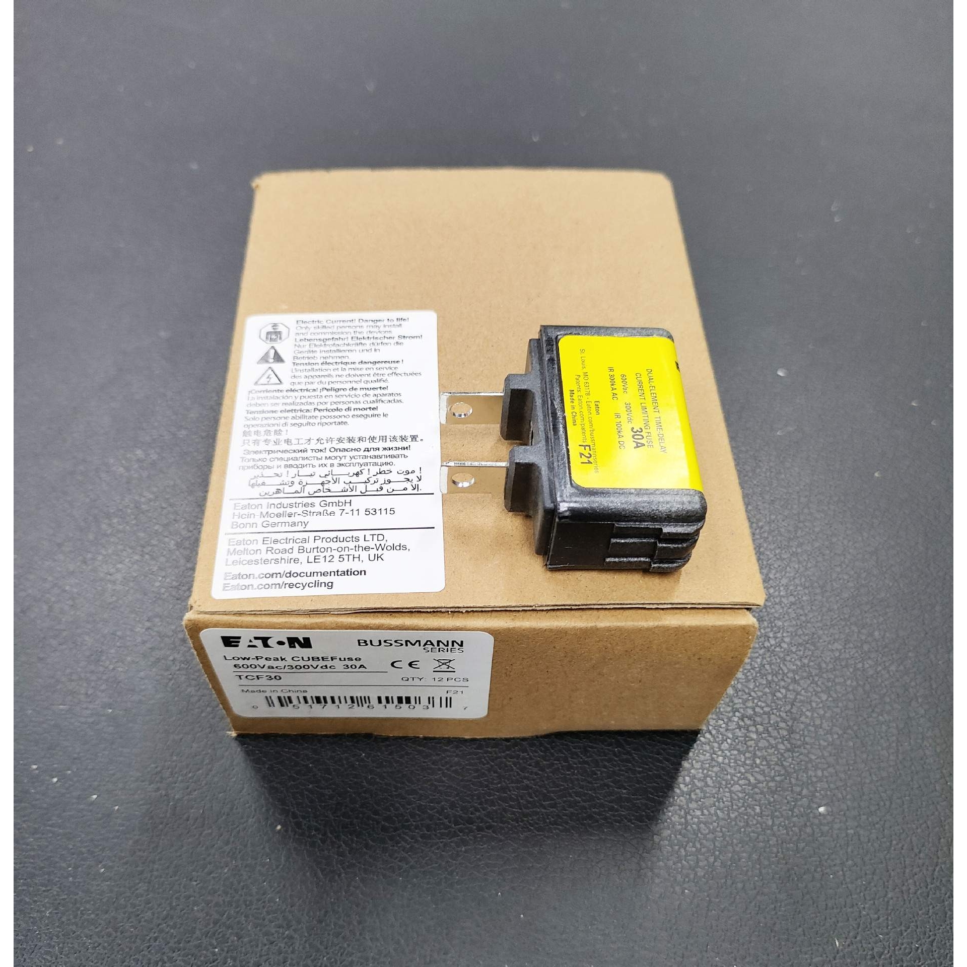 TCF30 保险丝 600V 30A 巴斯曼BUSSMANN熔断器