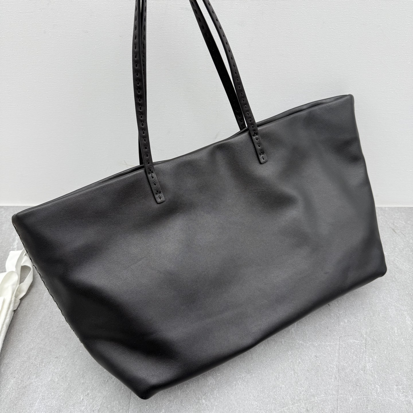 东莞高定小众Row风手缝线nuance托特包tote全羊皮腋下包手提包女