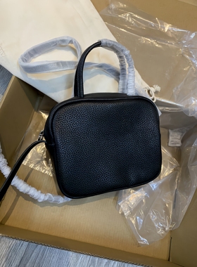 东莞包包Aet风女士简约a牛皮手提小方包吐司包波士顿包单肩斜挎包