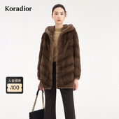 2025冬季 Koradior珂莱蒂尔商场同款 气质御寒皮草大衣女 水貂毛