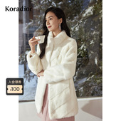 中长款 冬季 Koradior珂莱蒂尔商场同款 裘皮外套皮草大衣 水貂毛