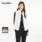 2025冬季 Koradior珂莱蒂尔商场同款 气质两面穿皮草马甲 水貂毛