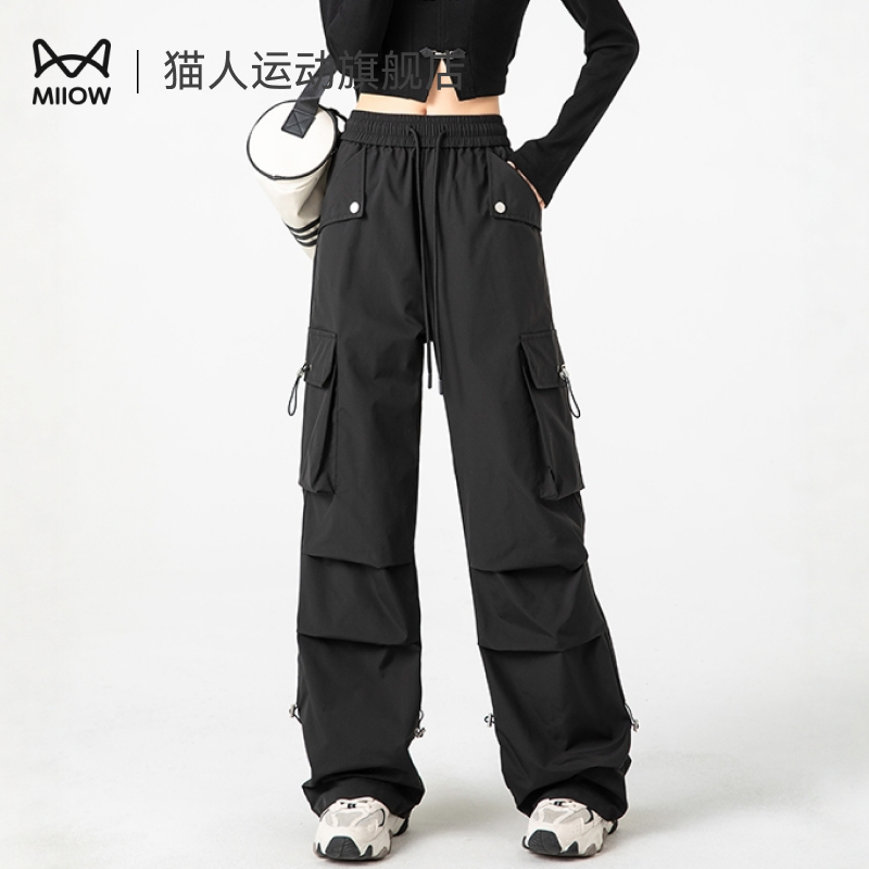 猫人户外冲锋软壳裤女款工装长裤