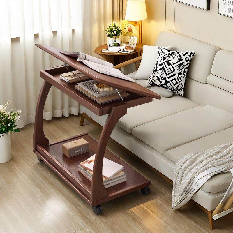 可移动边几沙发边桌带轮实木腿方桌子小茶几客厅边柜客厅翻盖迷你,住宅家具,移动边几/推车,淘宝优惠券,粉丝福利购,淘宝优惠卷