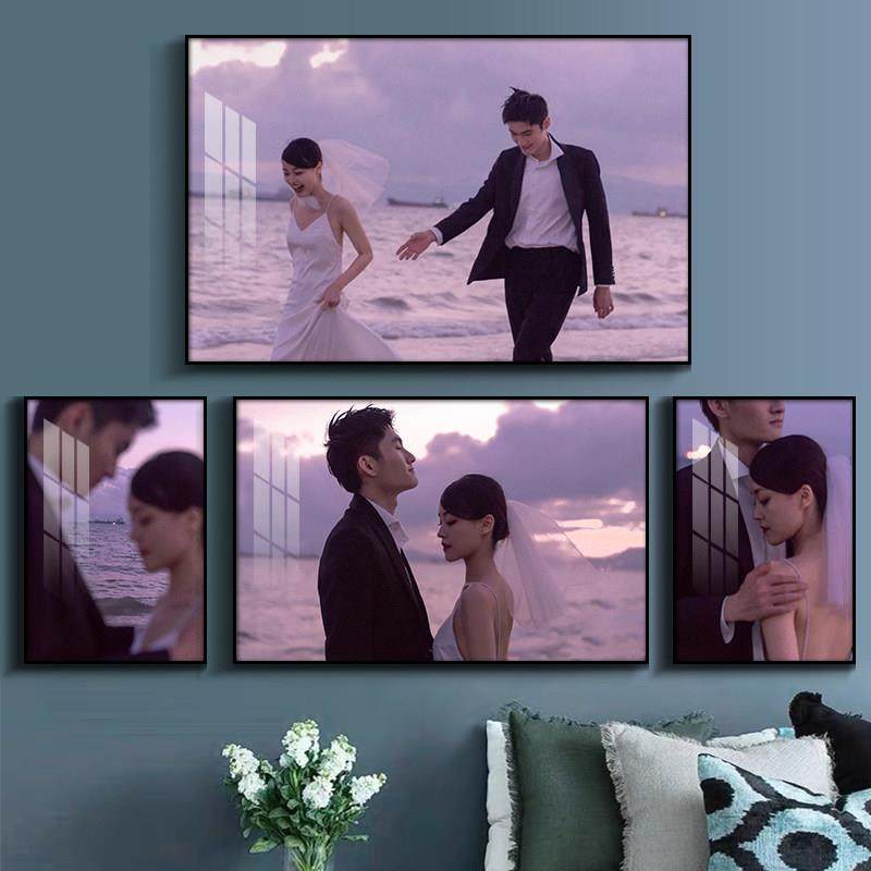 婚纱照放大挂墙加相框摆台定制影楼洗照片做成摆件水晶相片框制作,家居饰品,相框/画框,淘宝优惠券,粉丝福利购,淘宝优惠卷