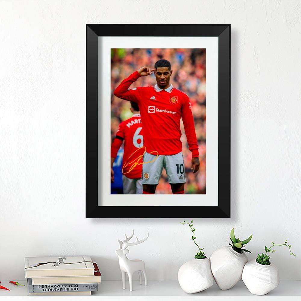 拉什福德庆祝实木装饰相框签名照片墙红魔C罗摆台挂件海报挂画框,家居饰品,相框/画框,淘宝优惠券,粉丝福利购,淘宝优惠卷