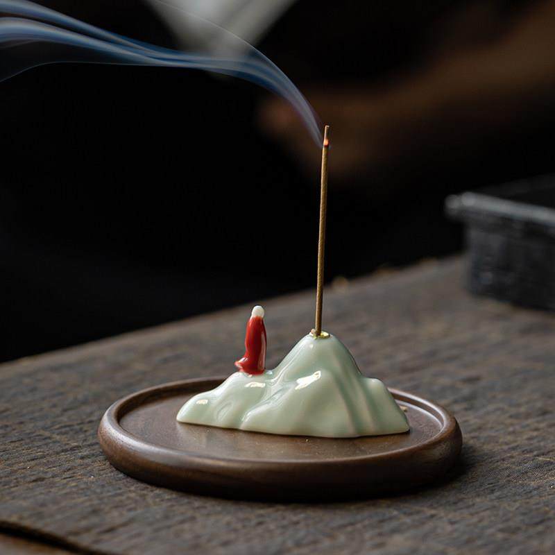 禅意假山香插摆件茶道香炉线茶室客厅家用香薰炉香座创意香器檀香,餐饮具,茶道/香炉,淘宝优惠券,粉丝福利购,淘宝优惠卷
