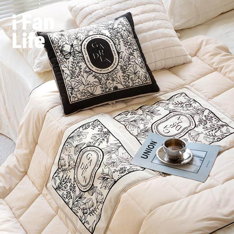 抱枕被子二合一两用车载车用折叠加厚午睡毛毯子枕头靠枕高级轻奢,居家布艺,抱枕被,淘宝优惠券,粉丝福利购,淘宝优惠卷