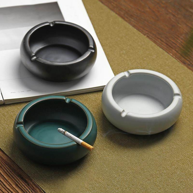 简约现代陶瓷烟灰缸复古创意茶几客厅茶桌家用大号办公室禅意烟缸,家居饰品,装饰烟灰缸,淘宝优惠券,粉丝福利购,淘宝优惠卷